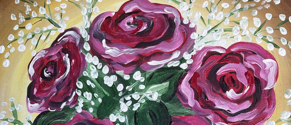 Paint & Wine Night - Rose Bouquet