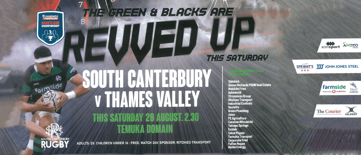 South Canterbury vs Thames Valley