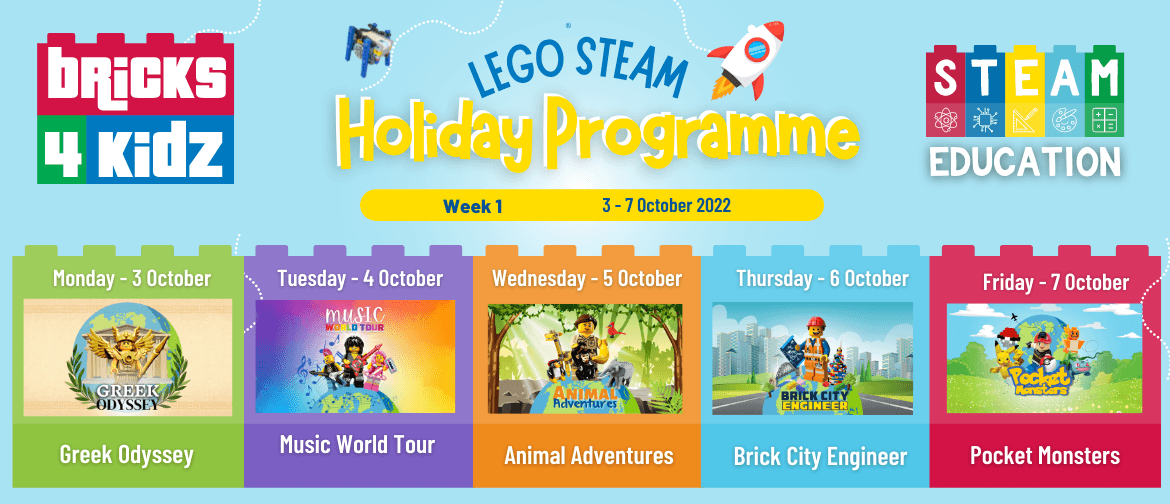 Bricks 4 Kidz Holiday Programmes (Mon 3rd to 7th October 22)