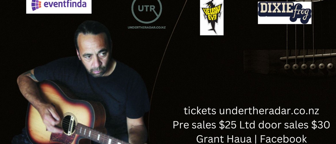 Grant Haua Awa Blues Acoustic Aotearoa Tour