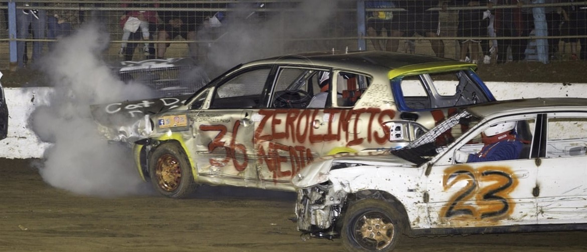 Demolition Derby at Waikaraka Speedway