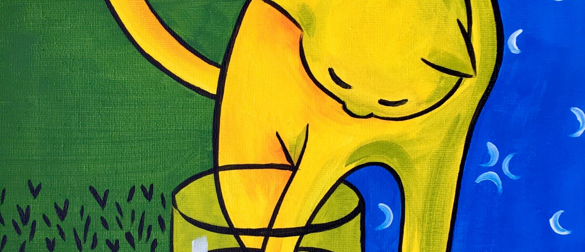 Paint and Wine Night - Matisse Cat