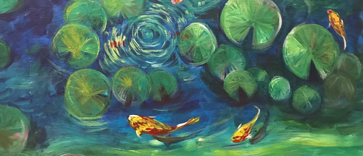 Paint & Chill Friday - Water Lily & Koi!