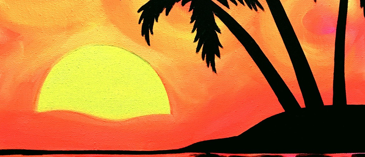 Glow in the Dark Paint Night - Tropical Sunset