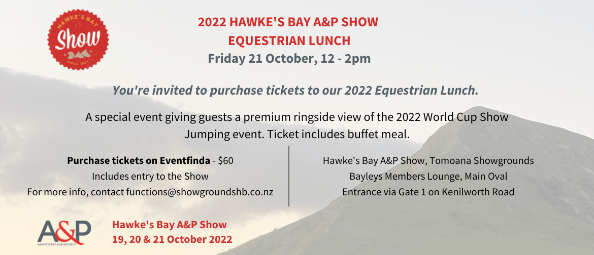 Equestrian Lunch at the Hawke's Bay A&P Show