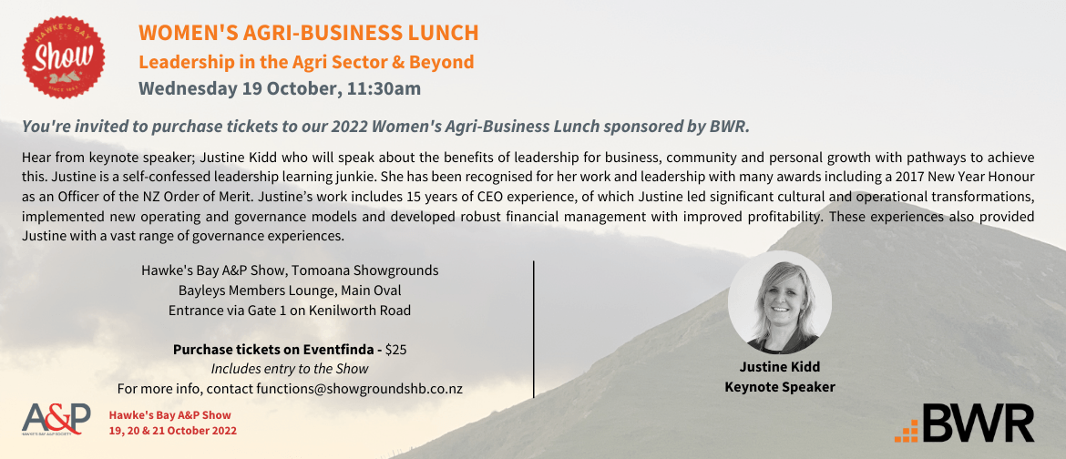 Women's Agri-Business Lunch at the Hawke's Bay A&P Show