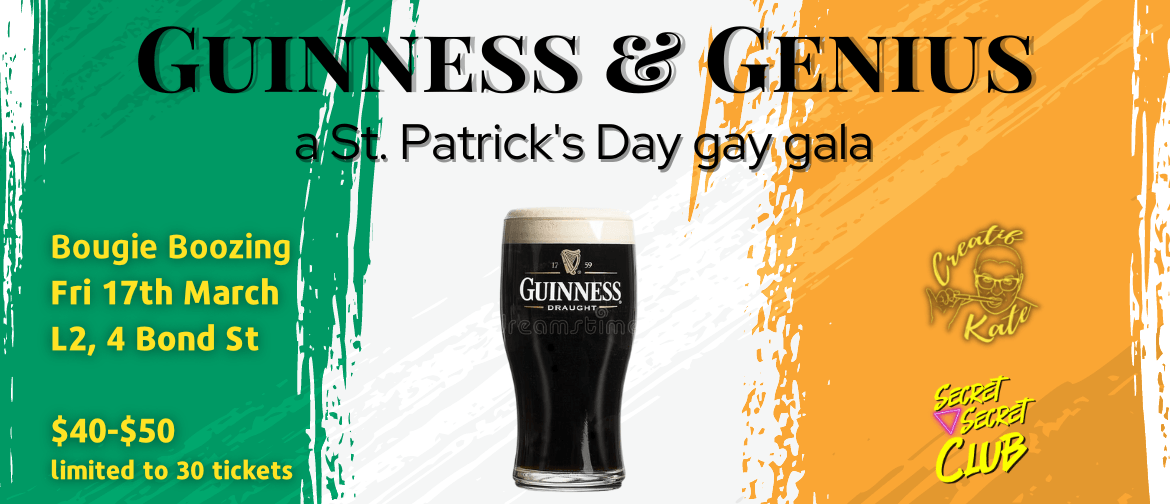 Guinness & Genius: a St. Patrick's Day Gay Gala: CANCELLED