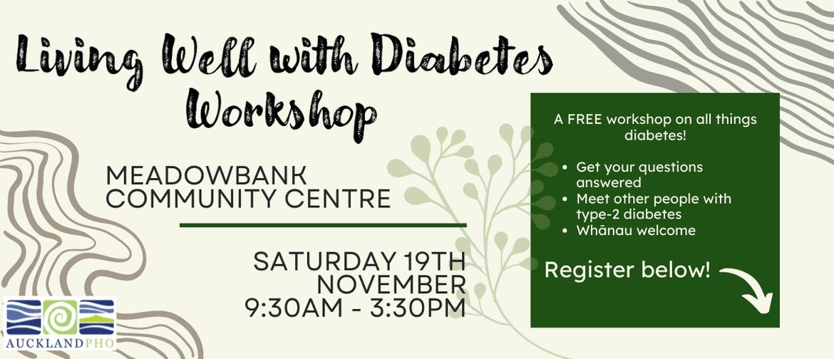 Living Well with Diabetes Free Workshop