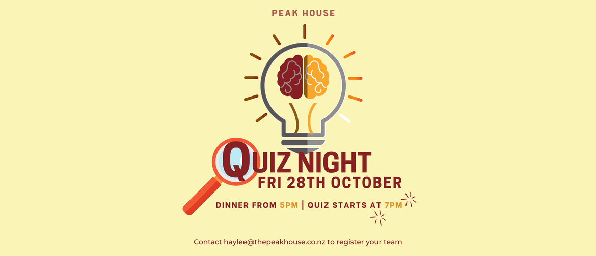 Peak House Quiz Night