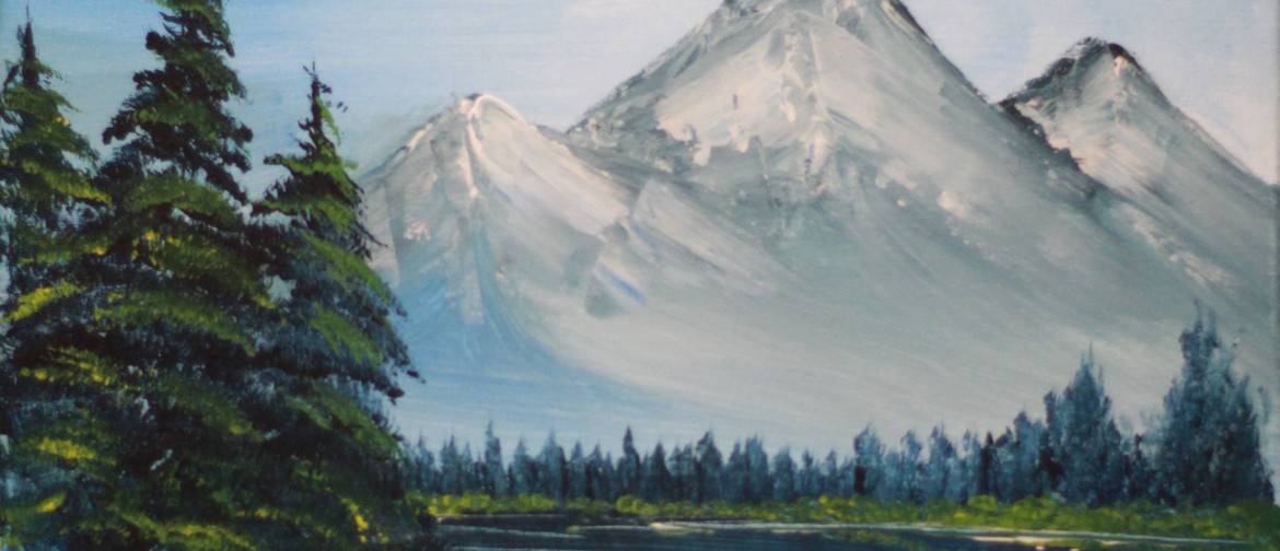 Paint & Chill Sat - Bob Ross Snowy Mountain!