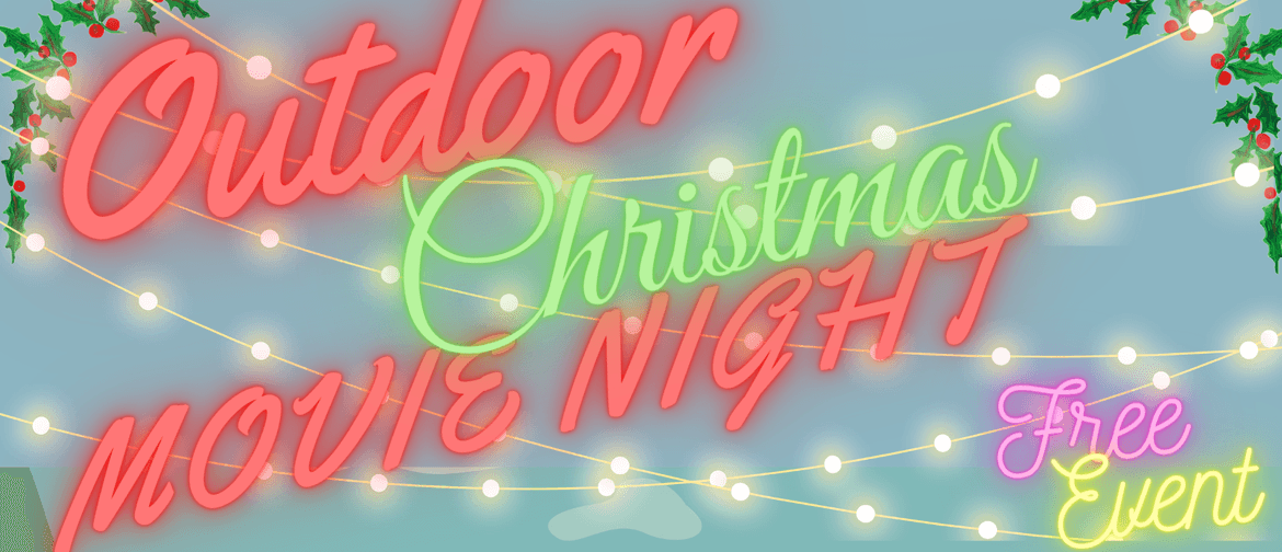 Outdoor Christmas Movie Night - 8 Bit Christmas