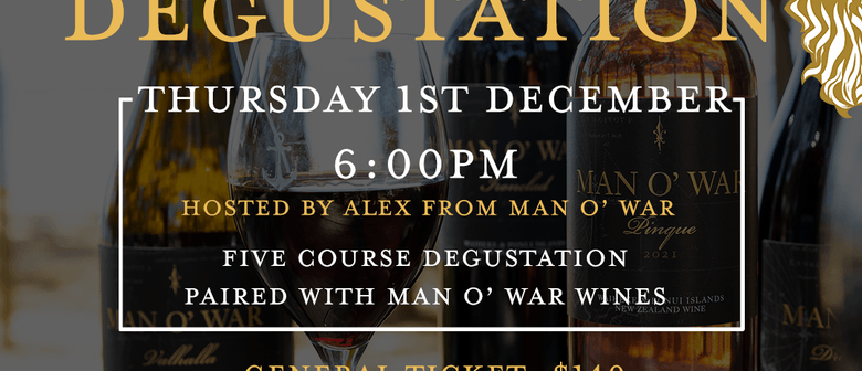 Man O War Wines - 5 course Degustation evening