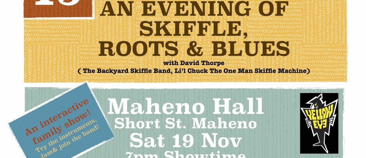 An evening of Skiffle Roots and Blues with David Thorpe: POSTPONED