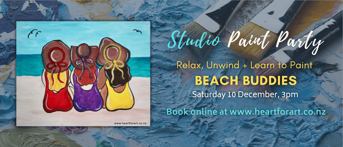 Paint Party - Beach Buddies Painting - Studio Art Class