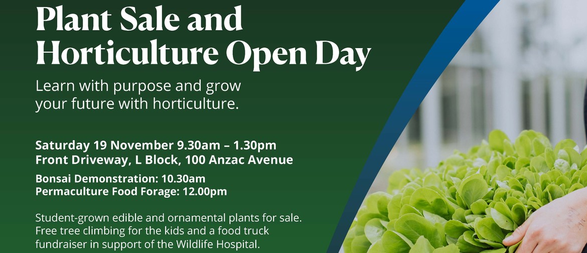 Plant Sale and Horticulture Open Day - 19 November!