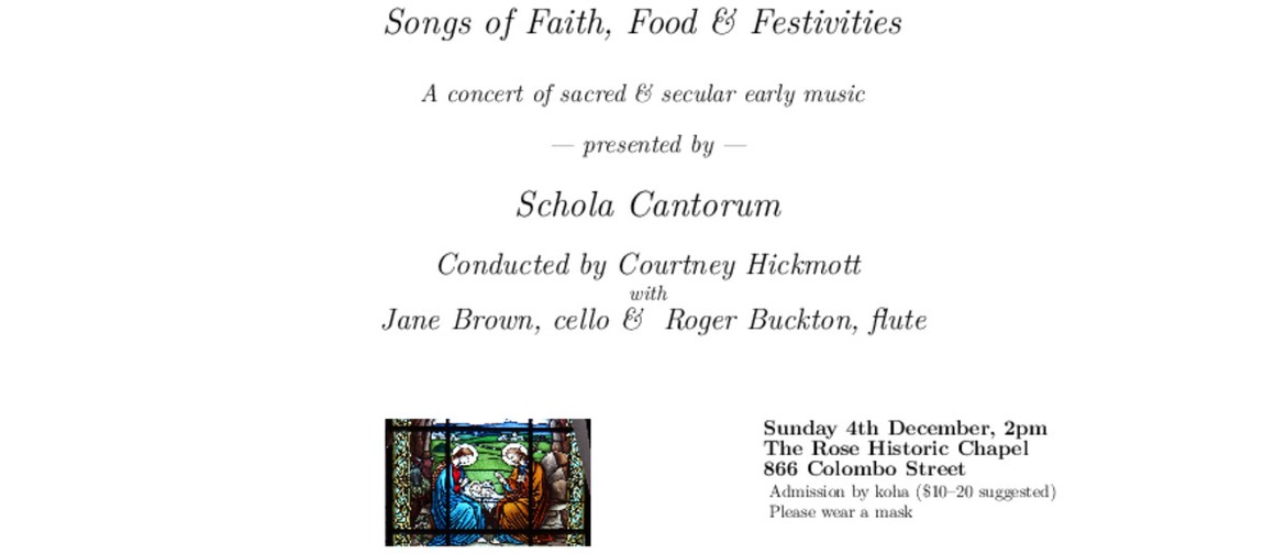 Songs of Faith, Food & Festivities