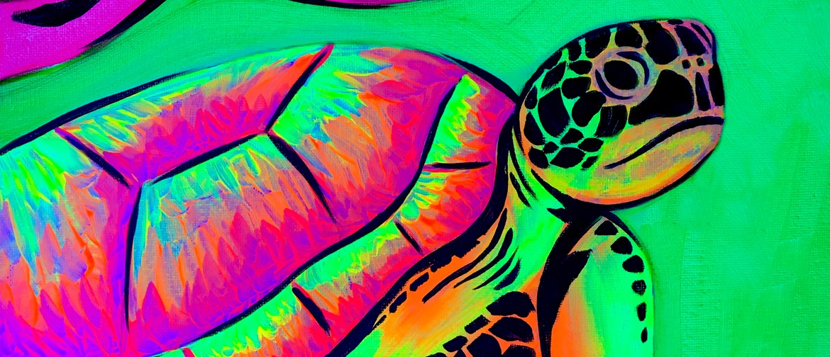 Glow in the Dark Paint Party - Sea Turtle