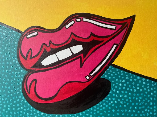 Painting Pop Art Mouth