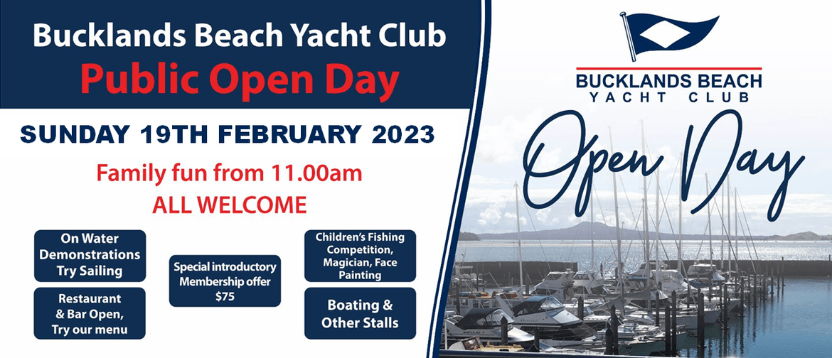 Bucklands Beach Yacht Club - Public Open Day