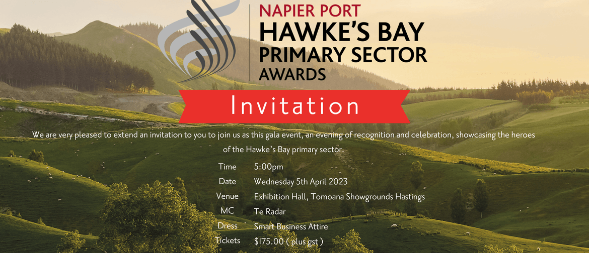 Napier Port Primary Sector Awards: CANCELLED