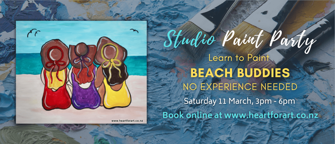 Paint Party - Beach Buddies Painting - Social Art Class