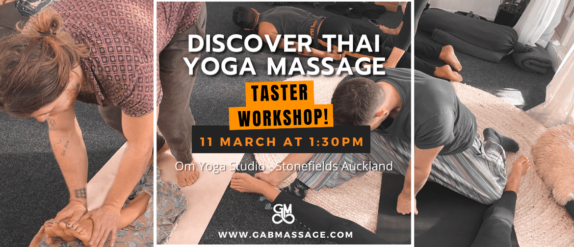 Thai Yoga Massage Workshop: CANCELLED