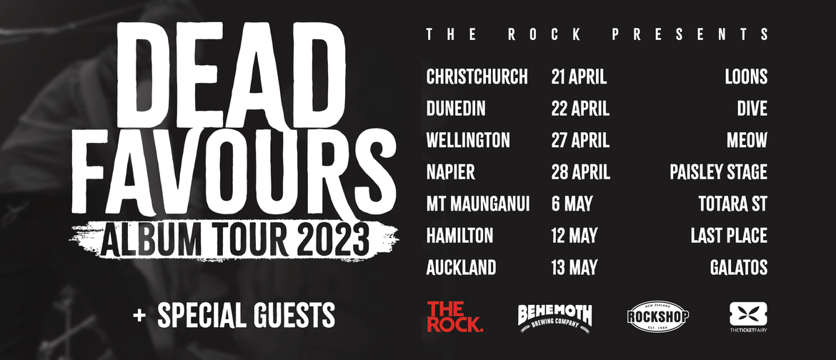 Dead Favours Album Tour 2023 - Napier