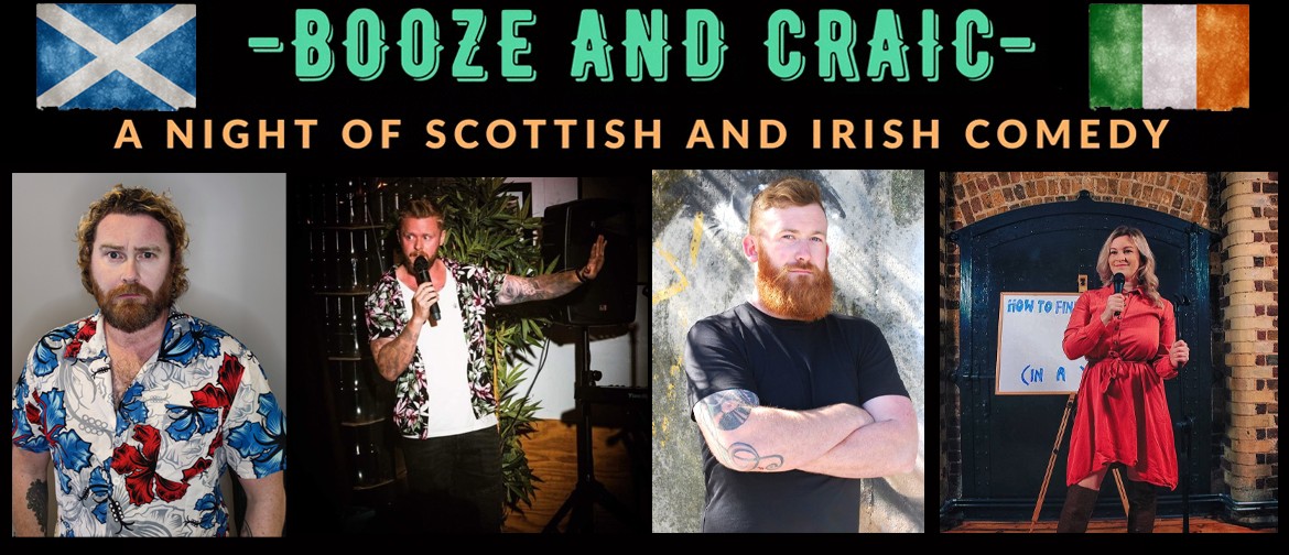 Booze & Craic: A Night Of Irish & Scottish Comedy in Rotorua