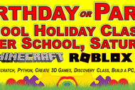 Birthday Or Party, Minecraft Or Roblox Or Computer Games