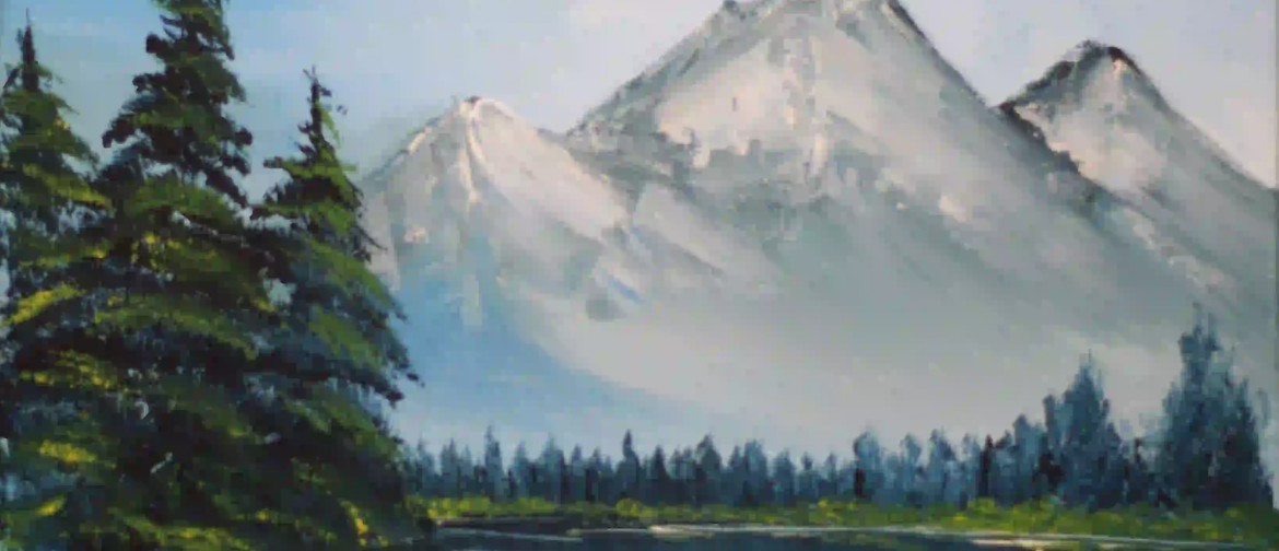 Paint & Chill - Bob Ross Snowy Mountain!