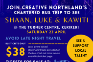 Image for event: Charter Bus Whangarei-Kerikeri: Invitation Shaan Luke Kawiti