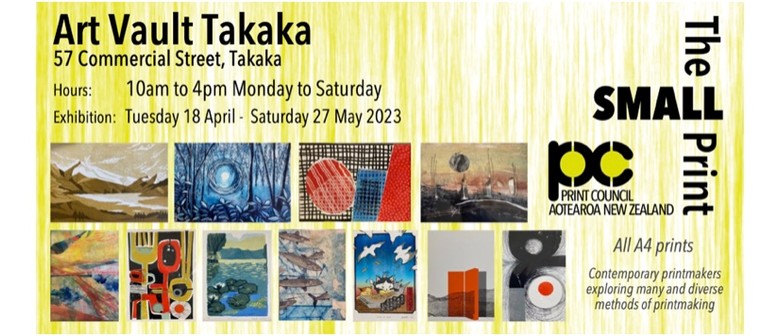 Pcanz Small Print Exhibition Series 2023 - Takaka