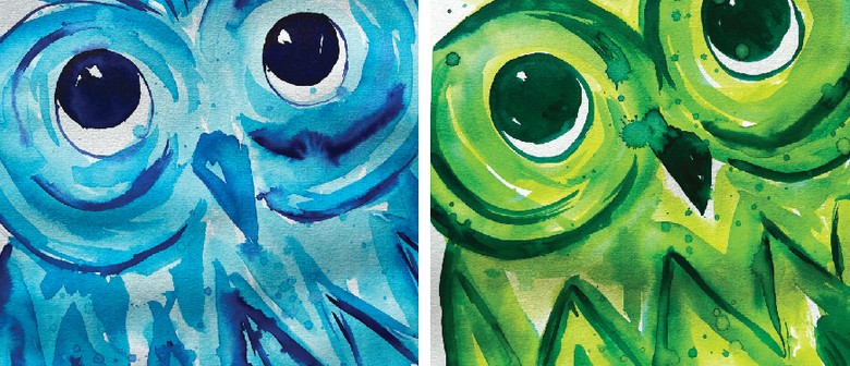 Auckland Watercolour & Wine Night - Choose Your Owl Colour