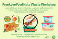 Love Food Hate Waste Cooking & Info Workshop
