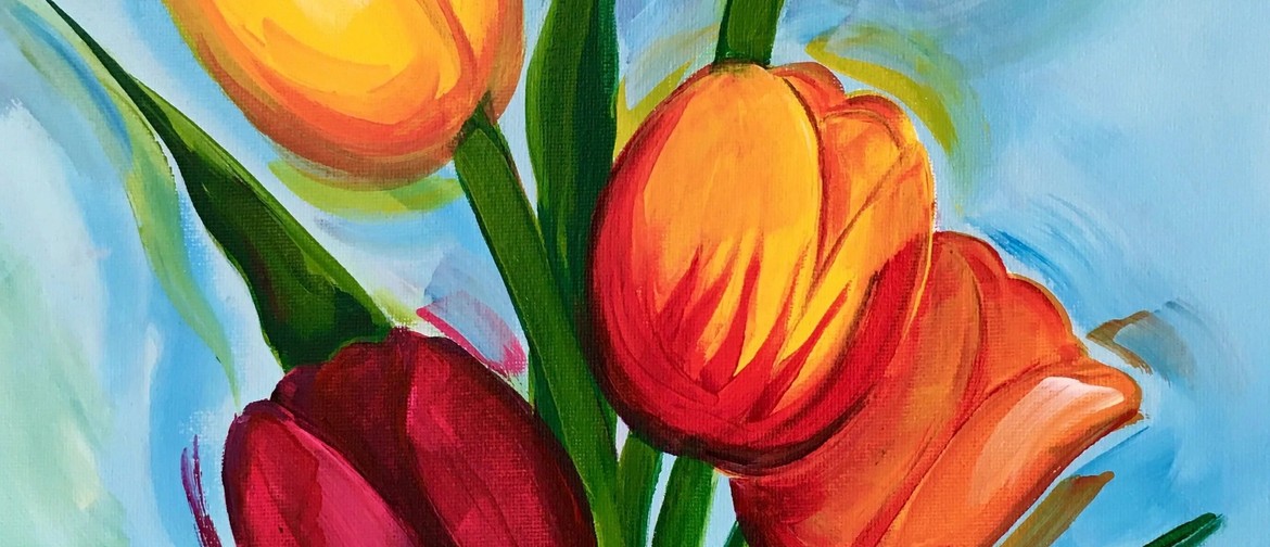 Whangarei Paint and Wine Night - Mother Tulips