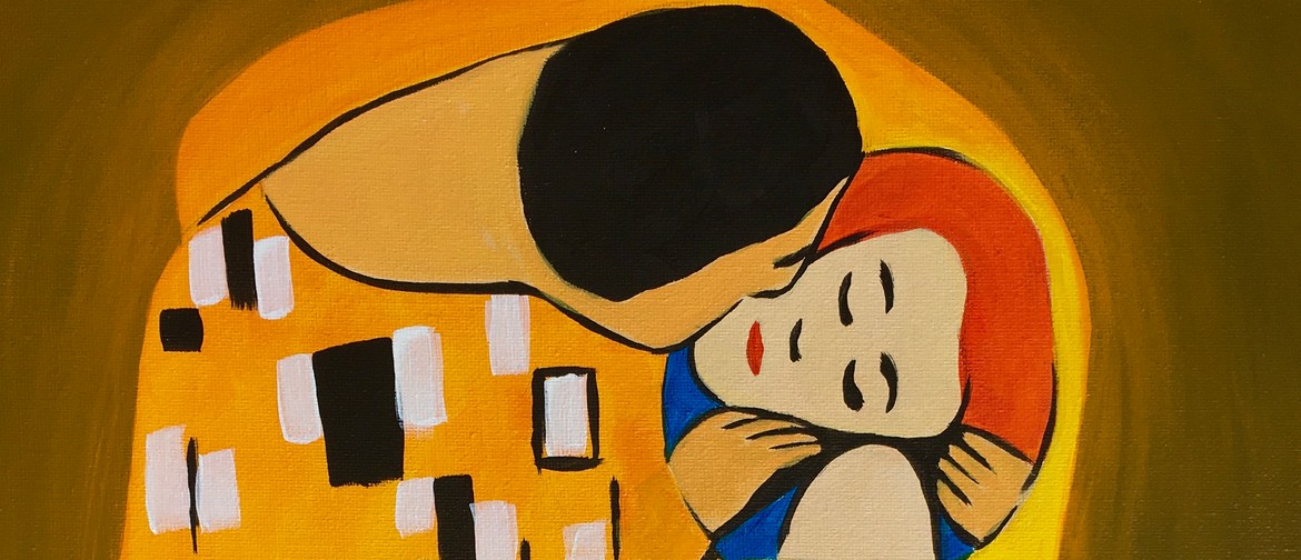 Auckland Paint and Wine Night - The Kiss