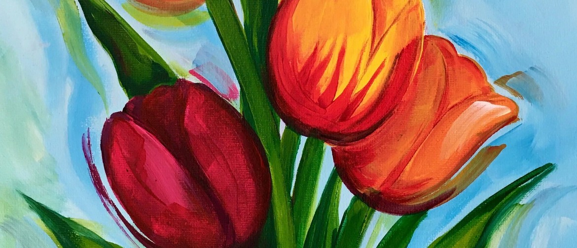 Nelson Paint and Wine Night - Mothers Tulips
