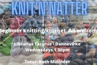 Knit'n'natter  (Learn to knit or crochet)