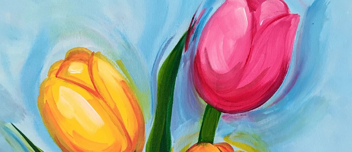 Auckland Paint and Wine Night - Mother's Tulips