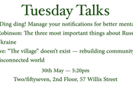 Tuesday Talks (May)