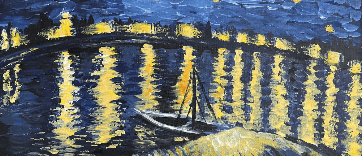 Auckland Paint and Wine Night - Starry Night on the Rhone