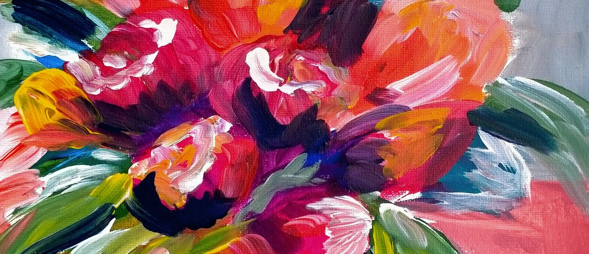 Wellington Paint and Wine Night - Abstract Flowers: CANCELLED