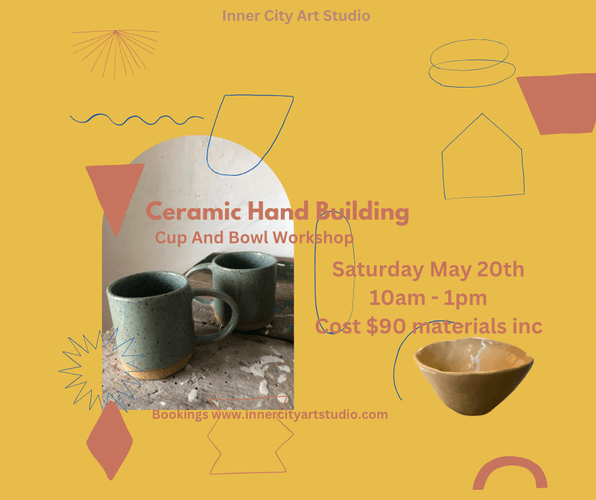 Ceramic/Pottery Handbuilding Cup and Bowl Wellington