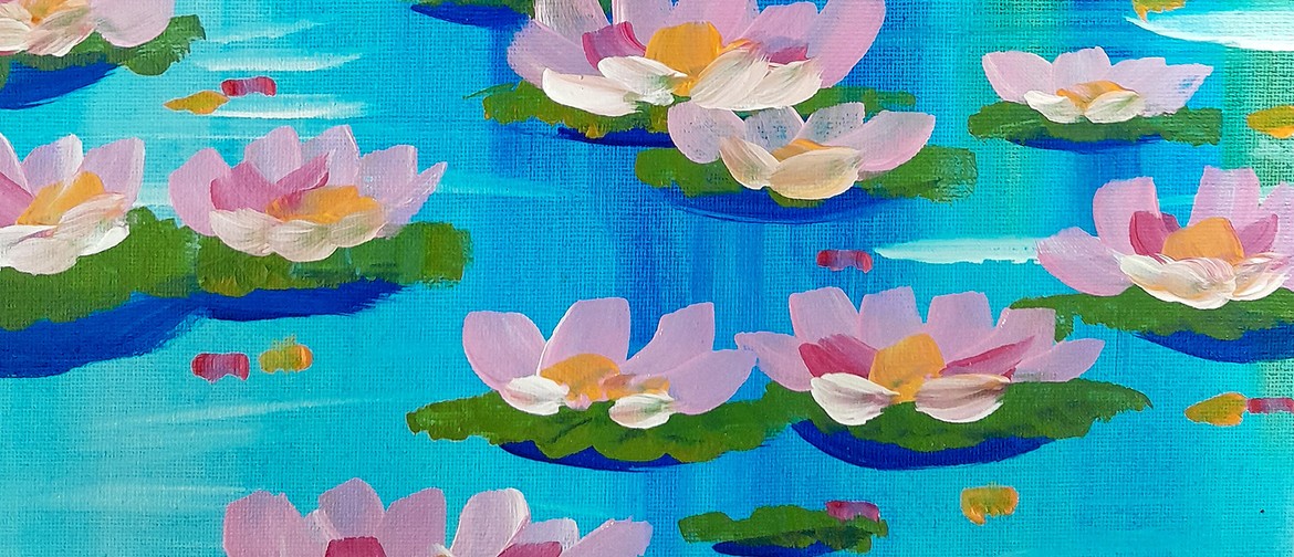 Wellington Paint & Wine Night - Water Lilies Monet Inspired