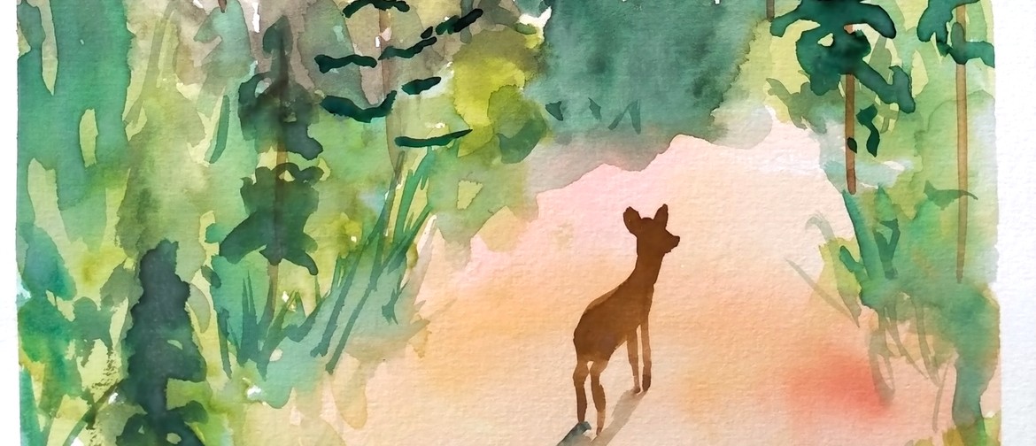 Palmerston North Watercolour and Wine Night - Oh Deer