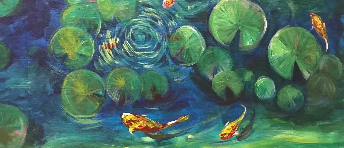 Paint & Chill - Water Lily & Koi