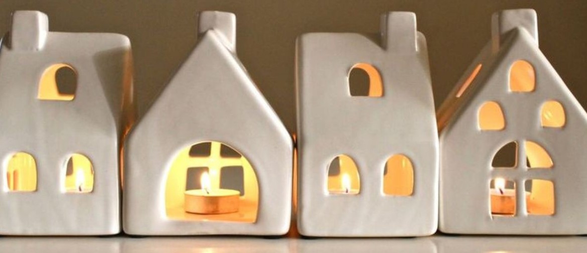 Clay Candle Houses: Pottery Workshop for Adults & Kids