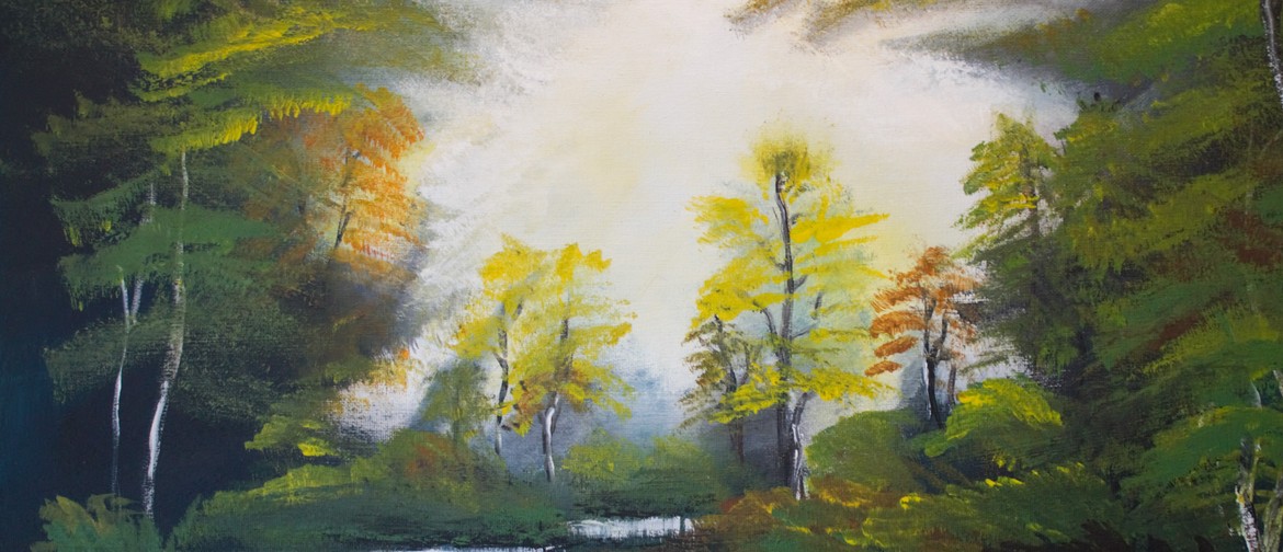 Auckland Paint and Wine Night - Bob Ross Autumn Forest: CANCELLED