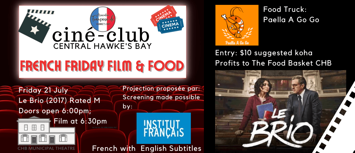 Waipawa French Friday Film & Food Chb