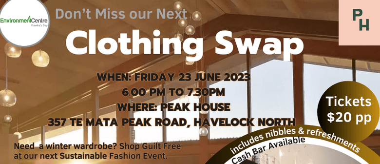 Environment Centre Hawke's Bay Clothing Swap: CANCELLED